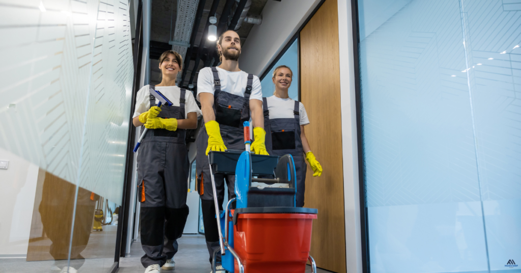 Home Cleaning Services Abu Dhabi – Professional Cleaner in Action