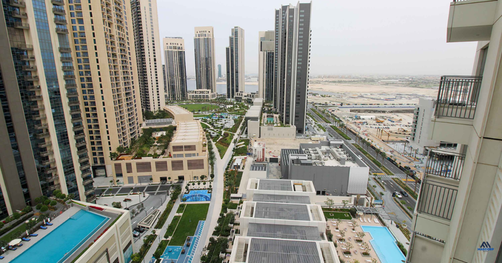 Abu Dhabi real estate investment in 2025 showing modern skyline and high-rise properties